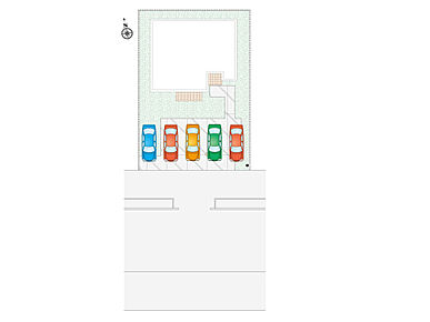並列5台駐車可能です！
時間を有効活用できる宅配ボックス付き♪
 
