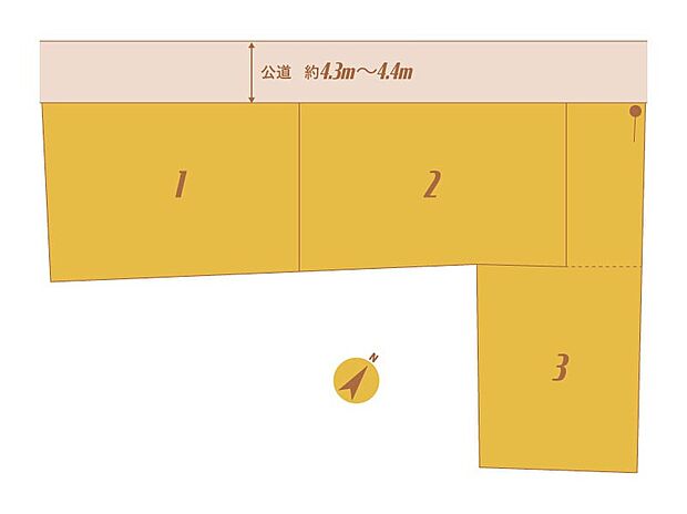 【【全体区画図】】約93坪のゆとりある敷地です！お庭や駐車スペースをしっかりと確保できるので、広い土地をお探しの方、アウトドア派のご家族にもおすすめの分譲地です！