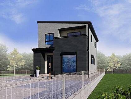 【5号棟　建物外観イメージパース】