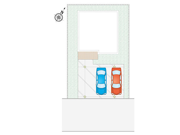 【3LDK】南向きの区画に加え、前面道路約6mのゆとりある立地。明るく開放的な住環境で、毎日の暮らしを快適にサポートします。