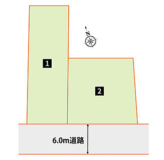 【深谷市緑ヶ丘　全体区画図】