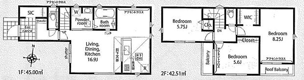 (1号棟)、価格9280万円、3LDK、土地面積93.29m2、建物面積87.51m2