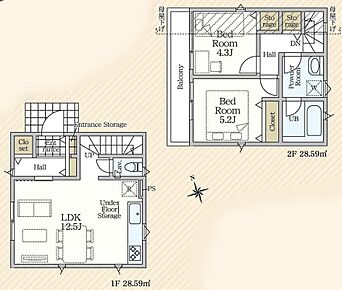 ご家族との自然なコミュニケーションが生まれるリビングイン階段を採用！暖かい光が降り注ぐ、温もりあふれるお住まいです。 