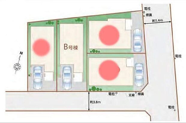 【全体区画図】住環境良好な人気の低層住居専用地域に立地しております。守られた環境は、お子様との暮らしにもおすすめです。