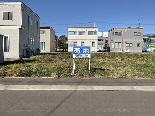 【区画31】正面:227.40m2(68.78坪)の整形地(2025年10月撮影)