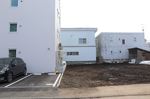 【【区画1】正面】134.52m2(40.69坪)の整形地（2026年3月撮影）