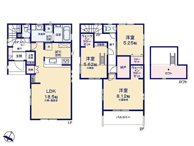 価格3780万円、3LDK+S、土地面積89.24m2、建物面積95.84m2