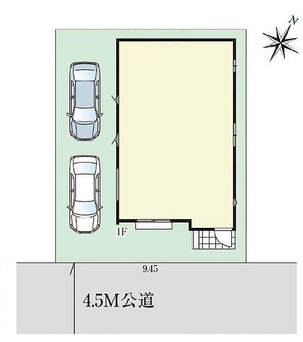 ☆全体区画図☆
カースペース２台可能です。
