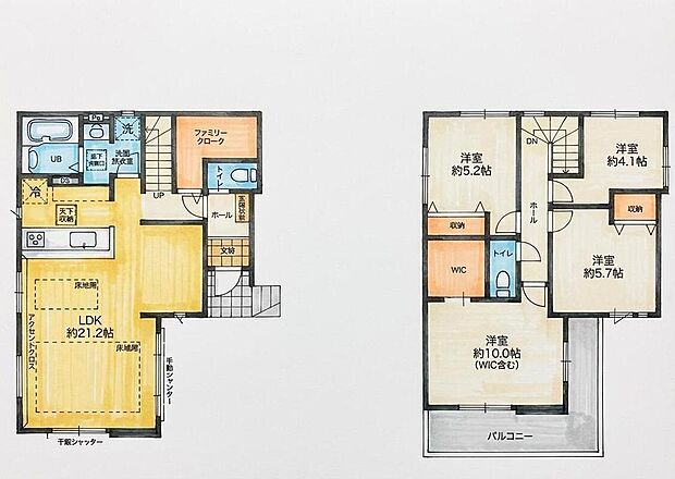 (１号棟)、価格6098万円、4LDK、土地面積100.34m2、建物面積105.35m2