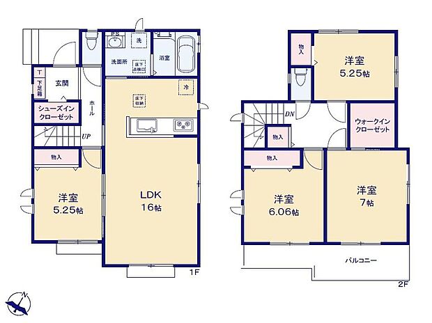 (A号棟)、価格4390万円、4LDK、土地面積132.72m2、建物面積98.12m2