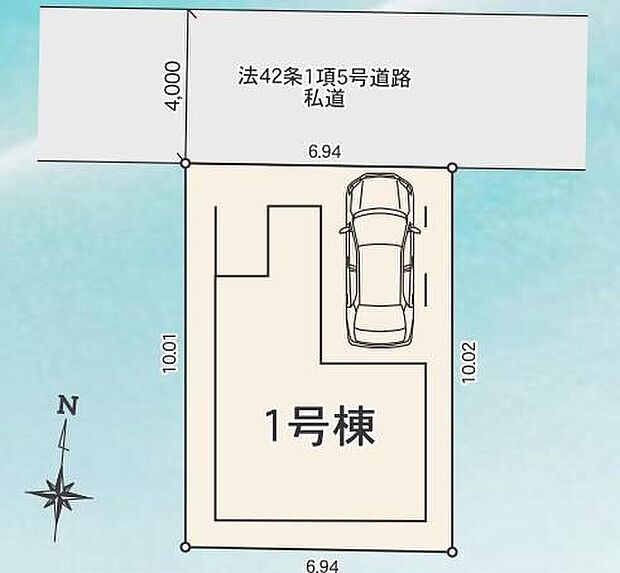 ☆全体区画図☆
ビルトイン車庫ございます。
南側が公園のため、採光良好です♪