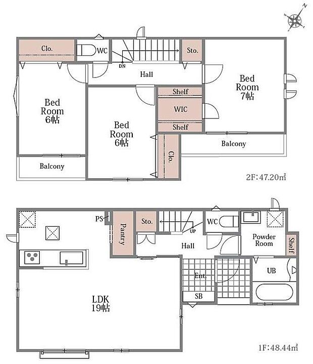 (Ｂ号棟)、価格4490万円、3LDK、土地面積92.03m2、建物面積95.64m2