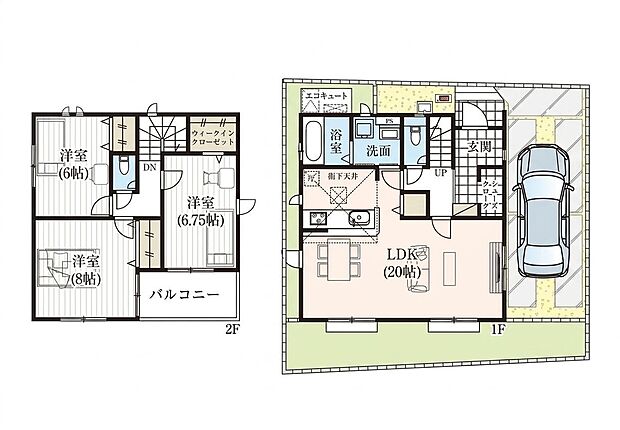 価格5180万円、3LDK、土地面積112.46m2、建物面積101.85m2 