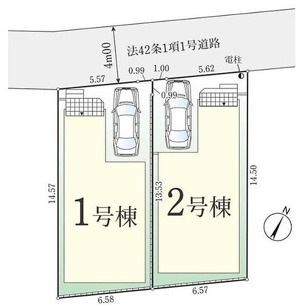 ☆全体区画図☆
カースペース付きです♪近隣に商業施設多数!
日々の生活に大変便利な立地です◎
小中学校も近くお子様の通学にも安心です♪