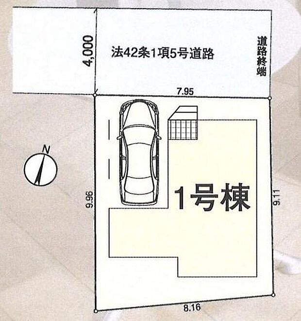【全体区画図】ビルトイン車庫ございます。