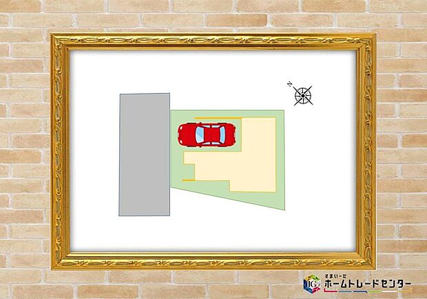 【全体区画図】大切なお車を雨風から守ってくれるビルトイン車庫ございます。
