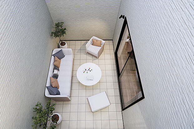 建築中の今しか見られない構造もご覧いただけます。お問い合わせお待ちしております♪/3号地完成予想パース