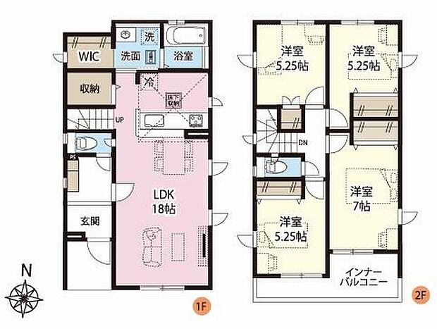 (1号棟)、価格4680万円、4LDK、土地面積117.17m2、建物面積102.68m2