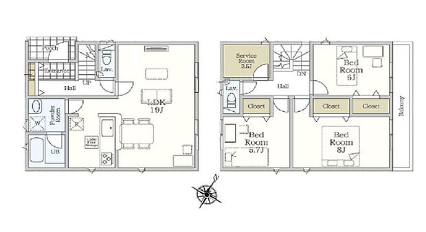 (1号棟)、価格3780万円、3LDK+S、土地面積122.89m2、建物面積94.36m2
