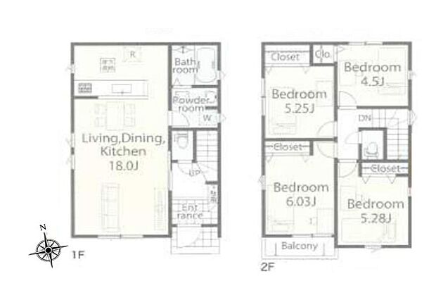 (1号棟)、価格3780万円、4LDK、土地面積97m2、建物面積89.83m2