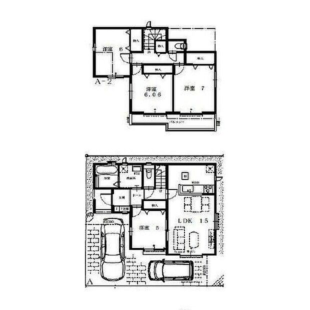 (A号棟)、価格3990万円、4LDK、土地面積107.7m2、建物面積95.63m2