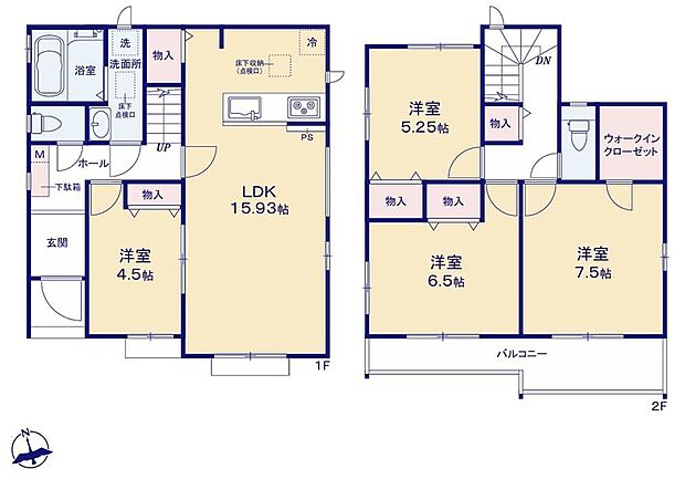 (B号棟)、価格3790万円、4LDK、土地面積108.04m2、建物面積96.57m2