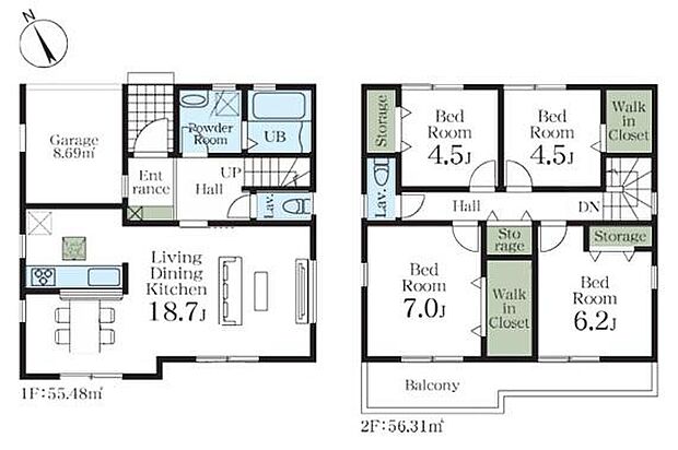 (1号棟)、価格2980万円、4LDK、土地面積126.95m2、建物面積11.79m2