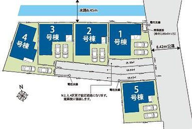 カースペース２台（車種による）分ございますので来客用の駐車スペースとしてもお使いいただけます。前面道路は幅があるので、車庫入れが苦手な方でも安心して入れられます。ぜひ一度ご覧下さい！