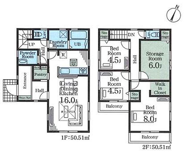 (1号棟)、価格3690万円、3LDK+S、土地面積100.76m2、建物面積101.02m2