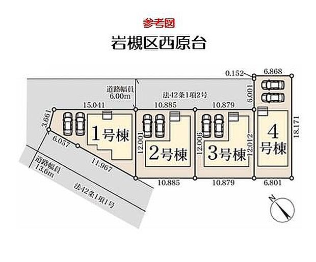【全体区画図】駅や小中学校・スーパーなど商業施設が徒歩圏内♪
ぜひ一度ご覧下さい！