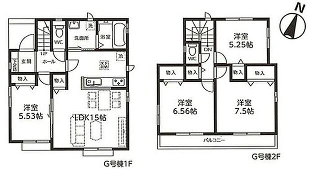【4LDK】☆主寝室は7.5帖でゆったり☆
南向きの主寝室は、7.5帖あり大型のクローゼットがついて広々した作りになります♪また、バルコニーに面して開放感もあります♪