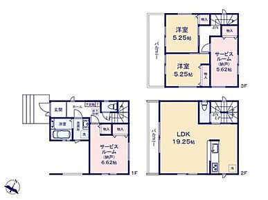 ◇プライバシーが守られた2階LDK！家族時間が豊かに広がります♪
◇視線を交わしてコミュニケーションが取りやすい対面式キッチンを採用♪
◇洗濯物が一度にたくさん干せて快適な奥行きのあるバルコニー♪ 