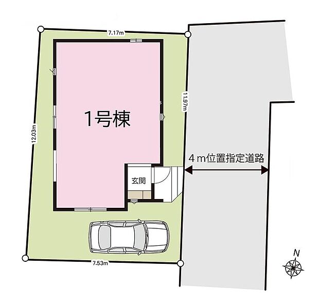 【全体区画図】住人以外の車の進入が少なく、小さなお子様を持つご家庭も安心です♪