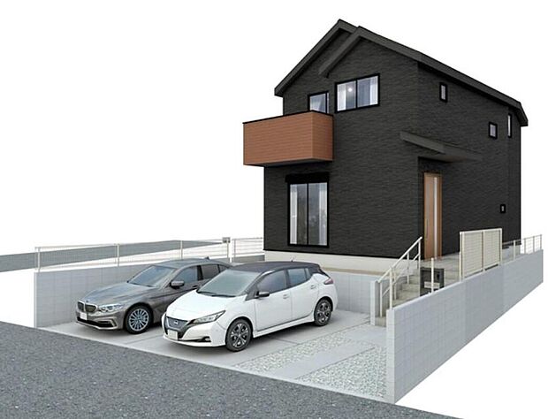【完成予想図(外観)】（3号棟）※イメージ画像は実際とは異なる場合があります。住宅性能表示を全棟取得！お客様のすまいと安全を守る大切な住宅だからこそ、実際の建物の作りと安心感をぜひ現地にてご体感ください！