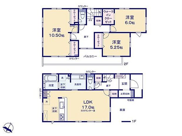 【3LDK】お部屋を通らずに出入りできる南東向きの広々バルコニー♪便利な水栓付！
オールフローリングでお手入れ・お掃除ラクラク♪