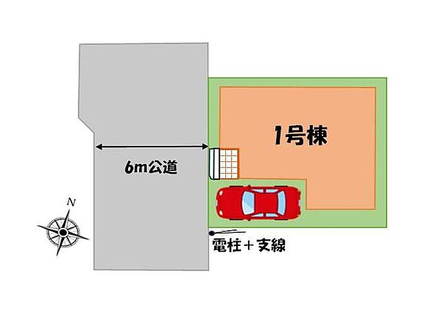 【全体区画図】「七里」駅まで徒歩23分に「大和田」駅までコミュニティバスも使えて、お車のアクセスもしやすいエリア☆小学校まで徒歩4分で近くて安心の環境!ぜひご覧ください♪