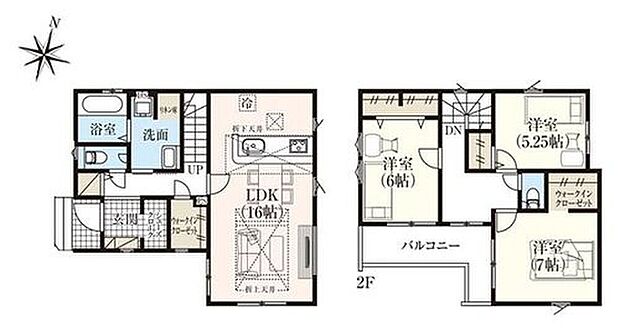 【3LDK】シューズクロークが付いているので長靴やレインコート、ベビーカーなど、玄関周りで使うものを収納可能♪
廊下からバルコニーへ出られるので洗濯導線もスムーズ♪お部屋にも入らずに済むのでプライバシーも確保!