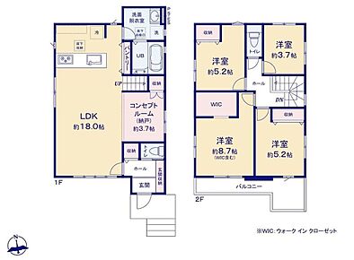 パントリー＆床下収納付きでキッチン用具や調味料のストックなどをスッキリ収納できます！キッチン・洗面所・浴室が1フロアーにあるため、家事動線スムーズ！家事時間の短縮にもなります♪ 