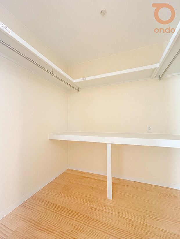 【【ondo建物プラン例/WIC】】季節物や趣味用品、ご家族の衣類などをたっぷり収納できる大容量のウォークインクローゼット。
