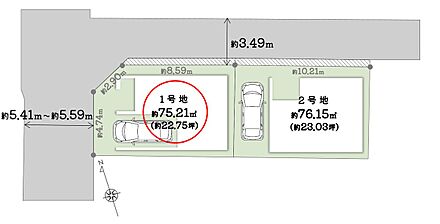 【土地図】＼北西角地含む限定2区画／間口にゆとりがあるので駐車も楽ちん♪
■「安立町」駅へ徒歩4分。複数沿線利用できる好立地◎ 