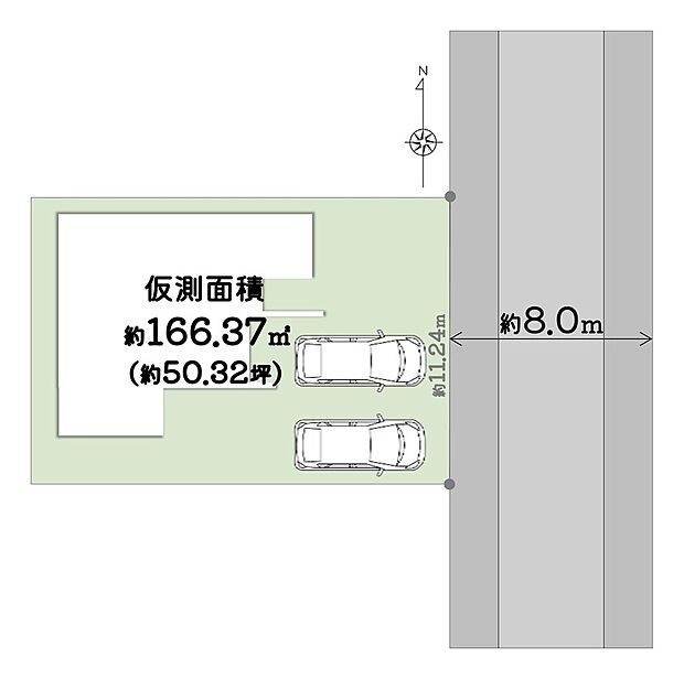 【土地図】\ 2階建て建築×並列駐車2台 /ファミリー層に人気エリアです♪
■花博記念公園鶴見緑地すぐそば!生活施設が徒歩10分圏内