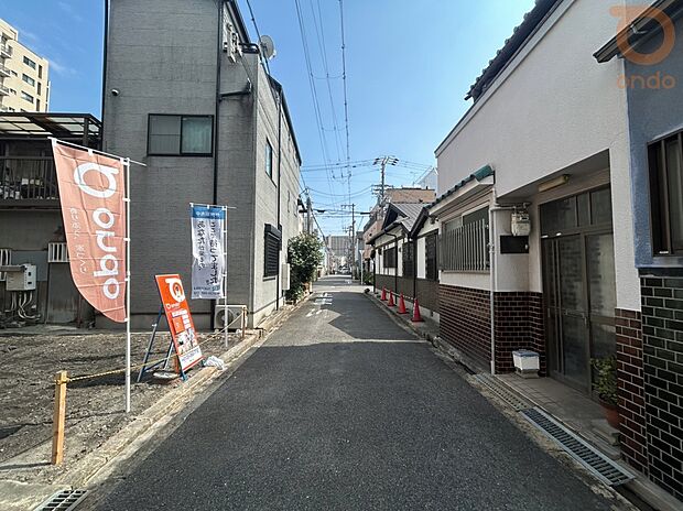 【【前面道路含む現地写真】】全面道路幅員:約3.6m