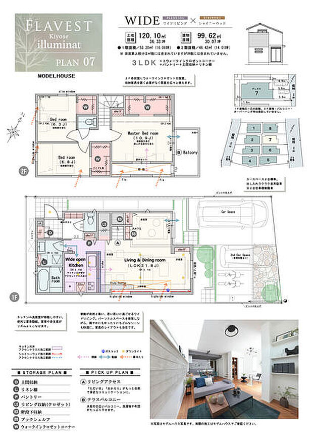 【3LDK】3LDK+吹抜け+3ウォークインクロゼットコーナー+パントリー+土間収納+リネン棚