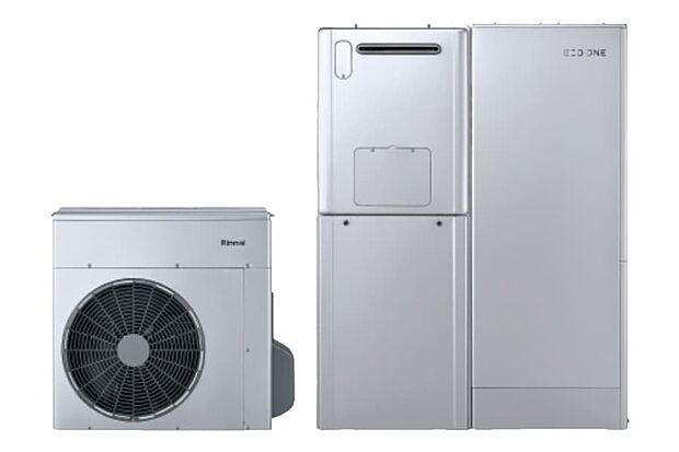 【【省エネ給湯器エコワン】】ガスと電気で効率よくお湯をつくるので給湯光熱費を大幅に抑え、CO2排出量も削減。環境にも優しいハイブリット給湯・暖房システムです。キッチンや洗面室、床暖房まで毎日をあたたかく、快適な暮らしを支えます。