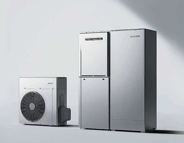 【【エコワン70L】】ガスと電気で効率よくお湯をつくるので給湯光熱費を大幅に抑え、CO2排出量も削減。環境にも優しいハイブリット給湯・暖房システムです。キッチンや洗面室、床暖房まで毎日をあたたかく、快適な暮らしを支えます。