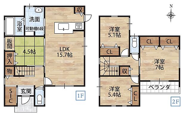 【2号地間取り図】