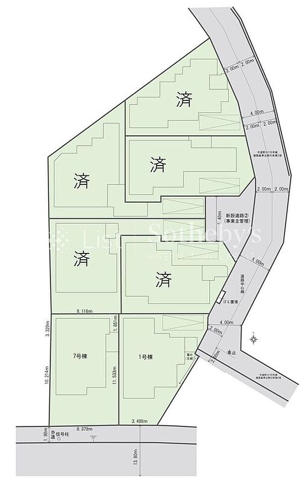 【全体区画図】※図面と異なる場合は現況を優先。
