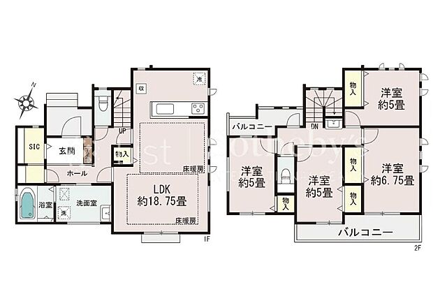 【4LDK】※図面と異なる場合は現況を優先