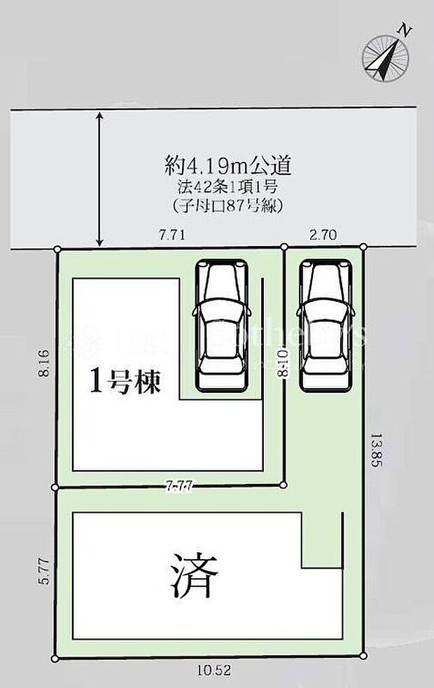 【全体区画図】※図面と異なる場合は現況を優先。