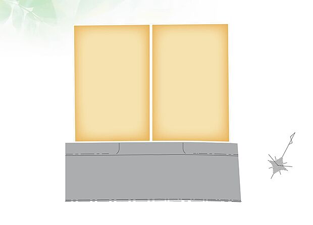 ※1号地(224m2)：2段宅地(約135m2と約89m2部分・高低差約2.8m)、 2号地(229m2)：2段宅地(約137m2と約92m2部分・高低差約2.7m)※全体区画イメージイラスト